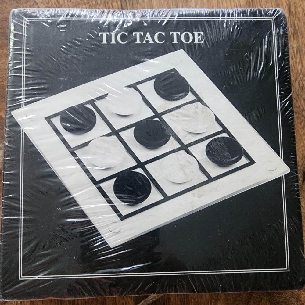 Reader's Digest Tic Tac Tongue Glass Tic Tac Toe Board Game 2 Players New Set